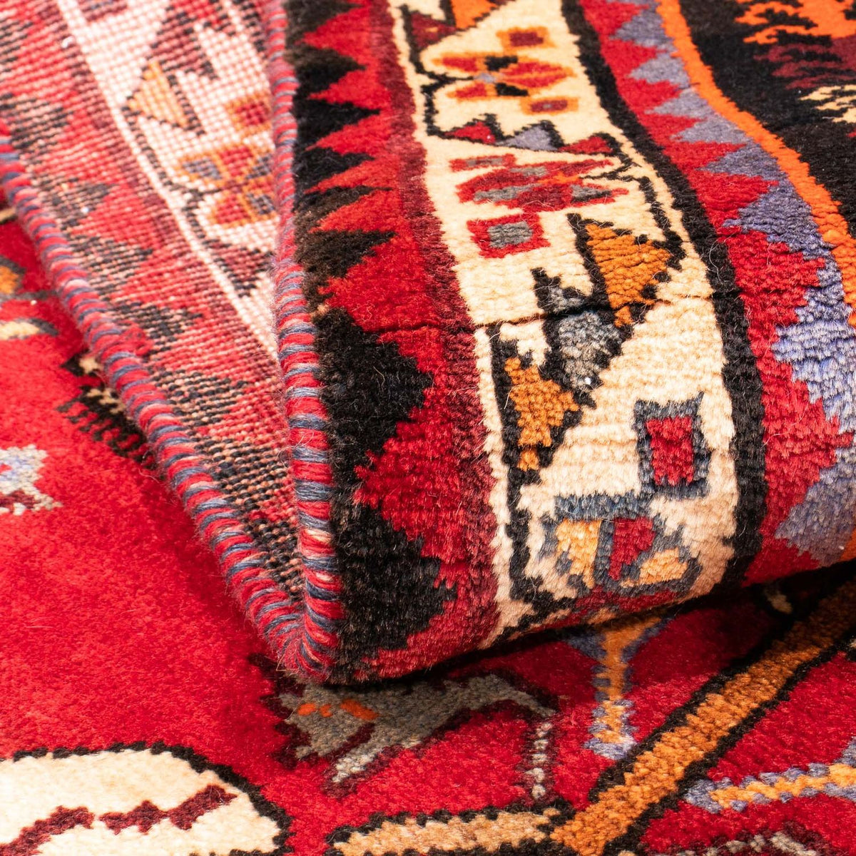 Alfombra persa - Nómada - 166 x 112 cm - rojo oscuro