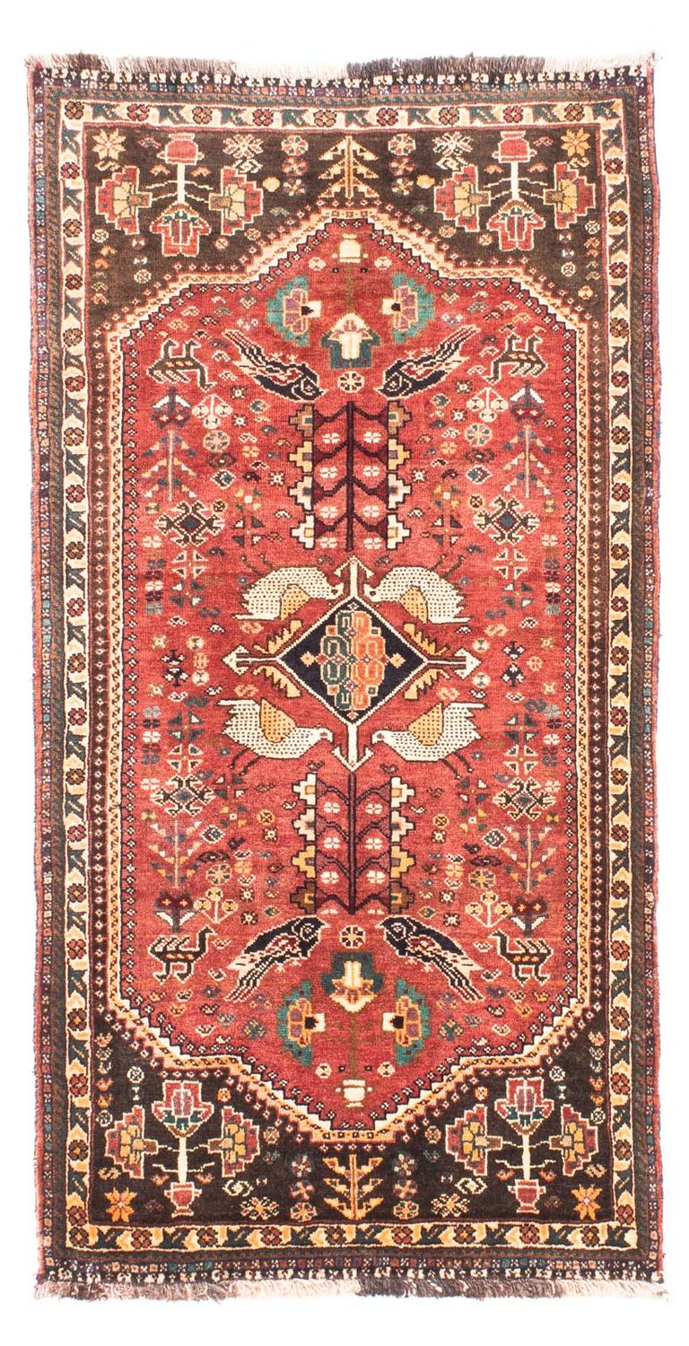 Alfombra de pasillo Alfombra persa - Nómada - 160 x 83 cm - rojo oscuro