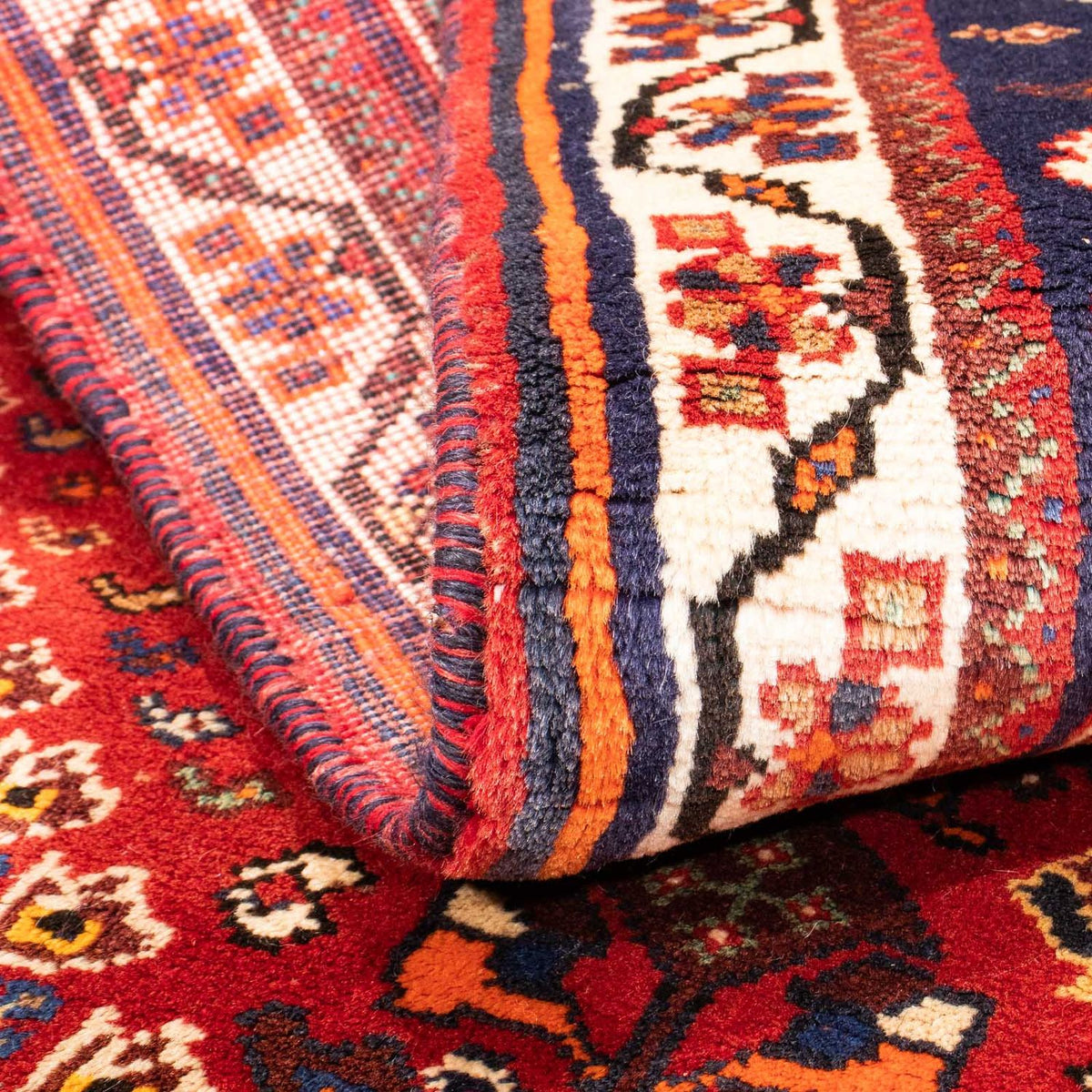 Alfombra persa - Nómada - 150 x 83 cm - azul oscuro