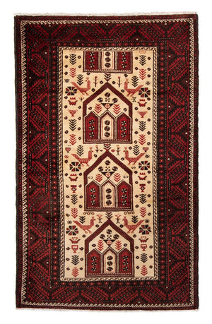 Alfombra persa - Nómada - 198 x 121 cm - beige