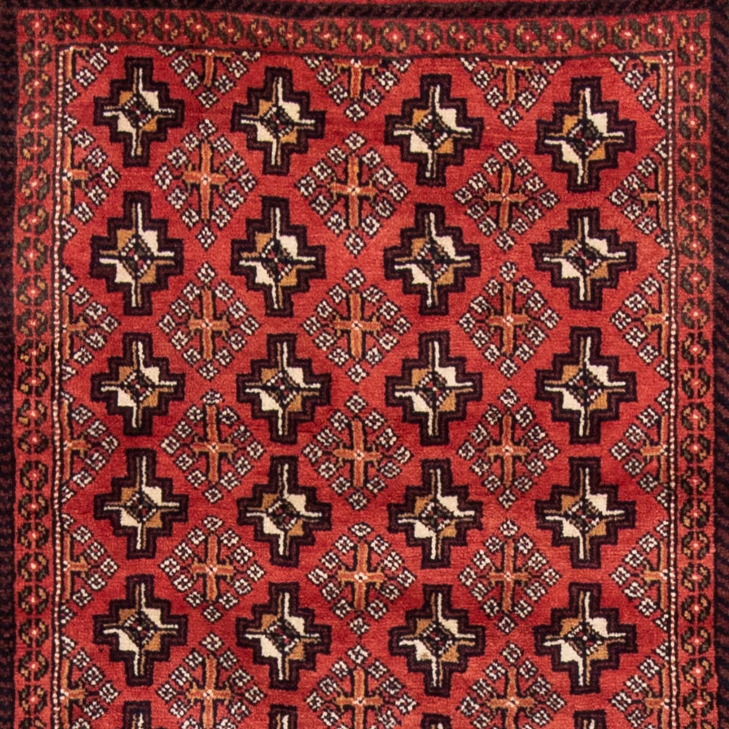 Alfombra de pasillo Alfombra persa - Nómada - 210 x 107 cm - rojo