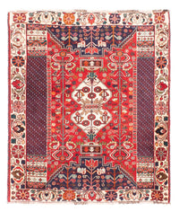 Alfombra persa - Nómada - 148 x 121 cm - rojo