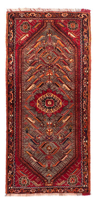 Alfombra de pasillo Alfombra persa - Nómada - 168 x 80 cm - rojo oscuro