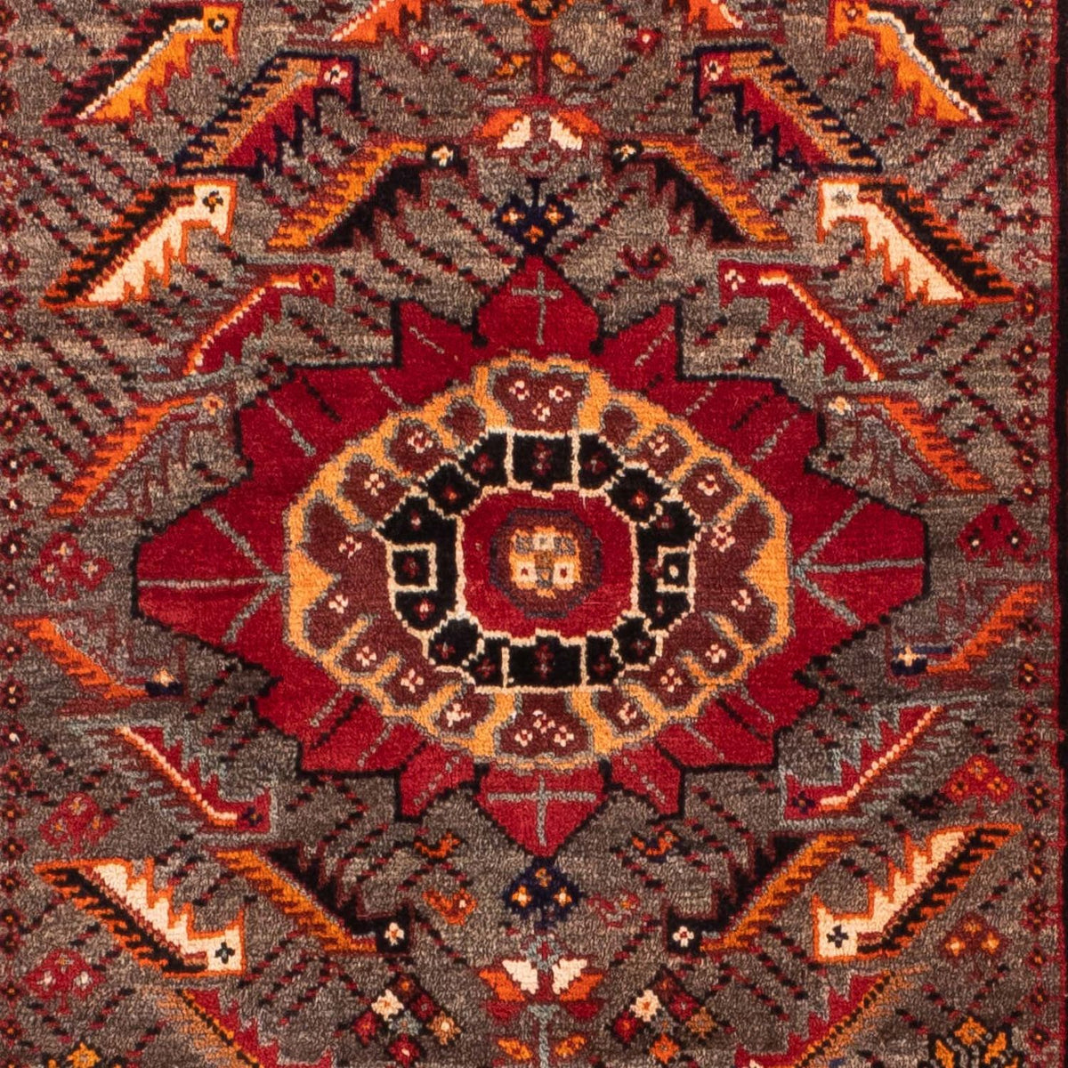 Alfombra de pasillo Alfombra persa - Nómada - 168 x 80 cm - rojo oscuro