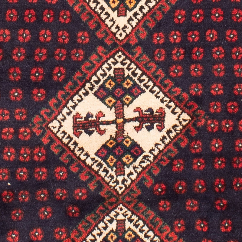 Alfombra persa - Nómada - 215 x 164 cm - azul oscuro