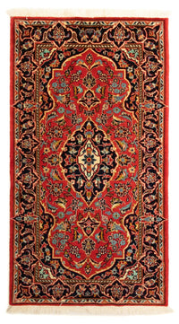 Alfombra persa - Keshan - 124 x 68 cm - rojo oscuro