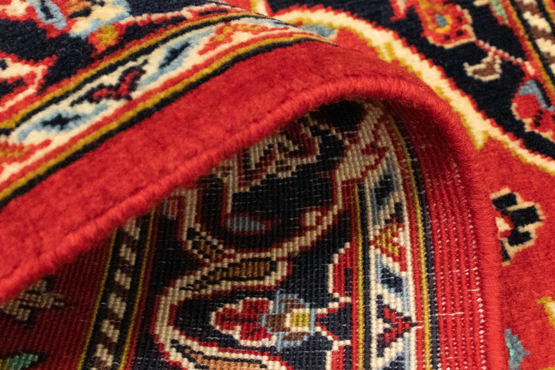 Alfombra persa - Keshan - 124 x 68 cm - rojo oscuro