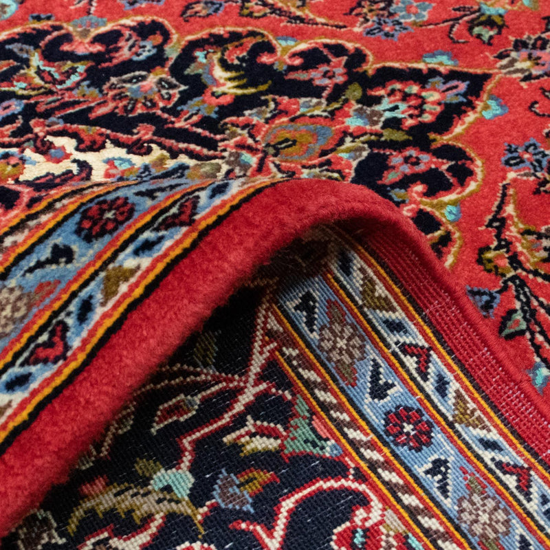Alfombra persa - Keshan - 218 x 144 cm - rojo