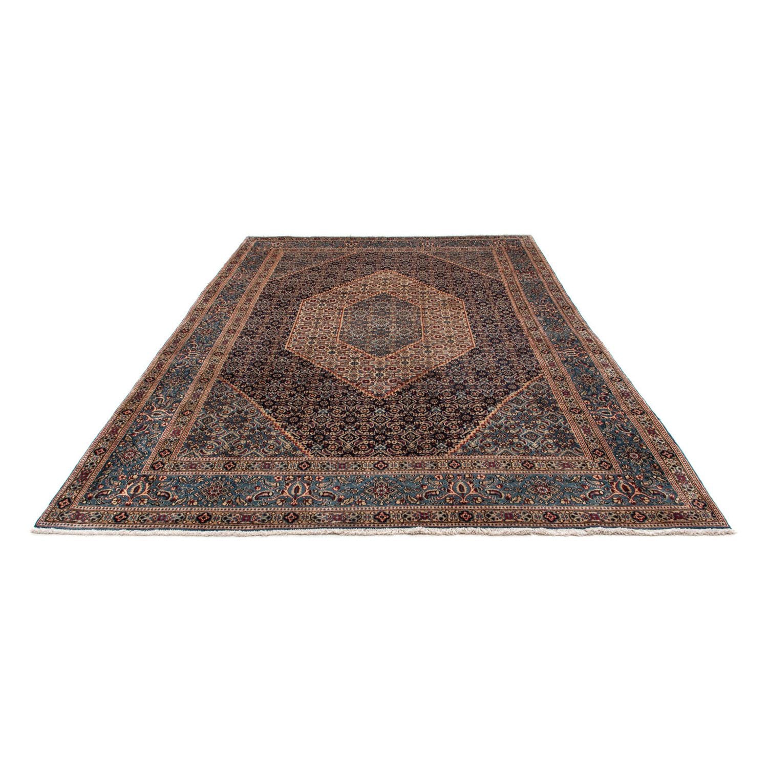 Alfombra persa - Clásica - 305 x 208 cm - azul oscuro