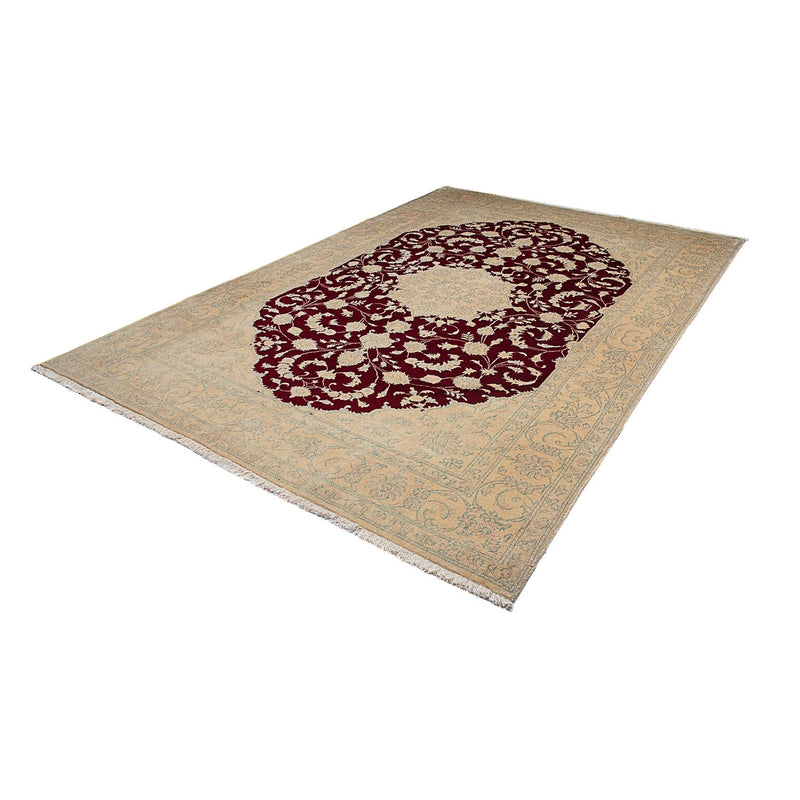 Alfombra persa - Nain - 288 x 194 cm - rojo oscuro
