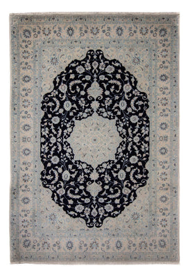 Alfombra persa - Nain - 352 x 253 cm - azul oscuro
