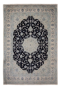 Alfombra persa - Nain - 352 x 253 cm - azul oscuro