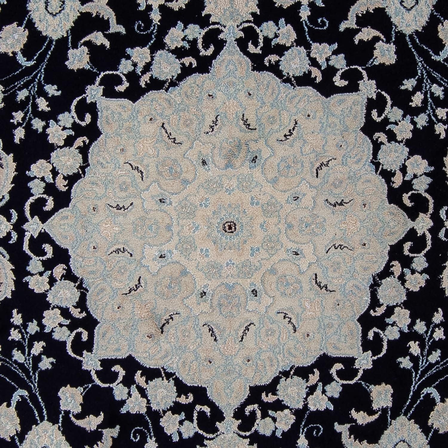 Alfombra persa - Nain - 352 x 253 cm - azul oscuro