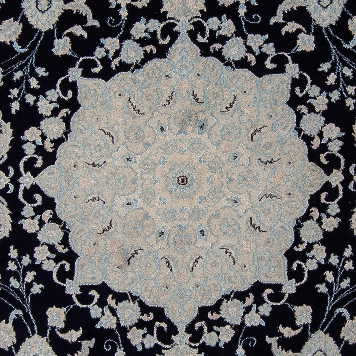 Alfombra persa - Nain - 352 x 253 cm - azul oscuro