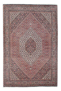 Alfombra persa - Bidjar - 208 x 138 cm - rojo claro