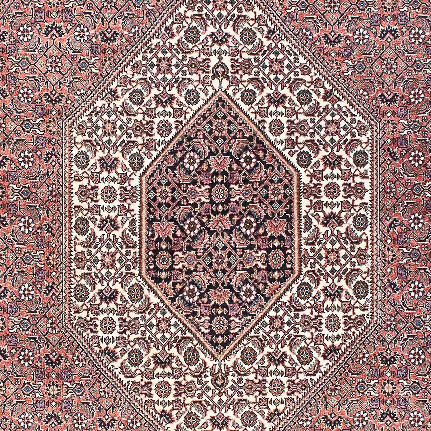 Alfombra persa - Bidjar - 208 x 138 cm - rojo claro
