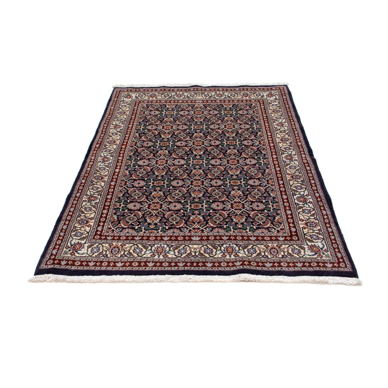 Alfombra persa - Clásica - 159 x 109 cm - azul oscuro