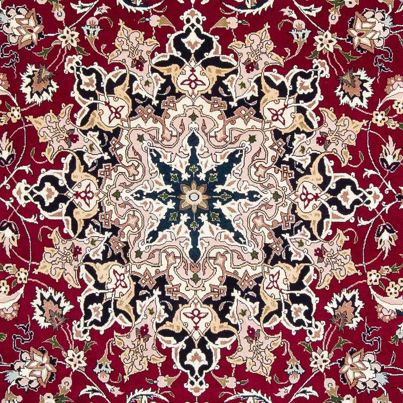 Alfombra Persa - Tabriz - Real - 302 x 206 cm - rojo oscuro