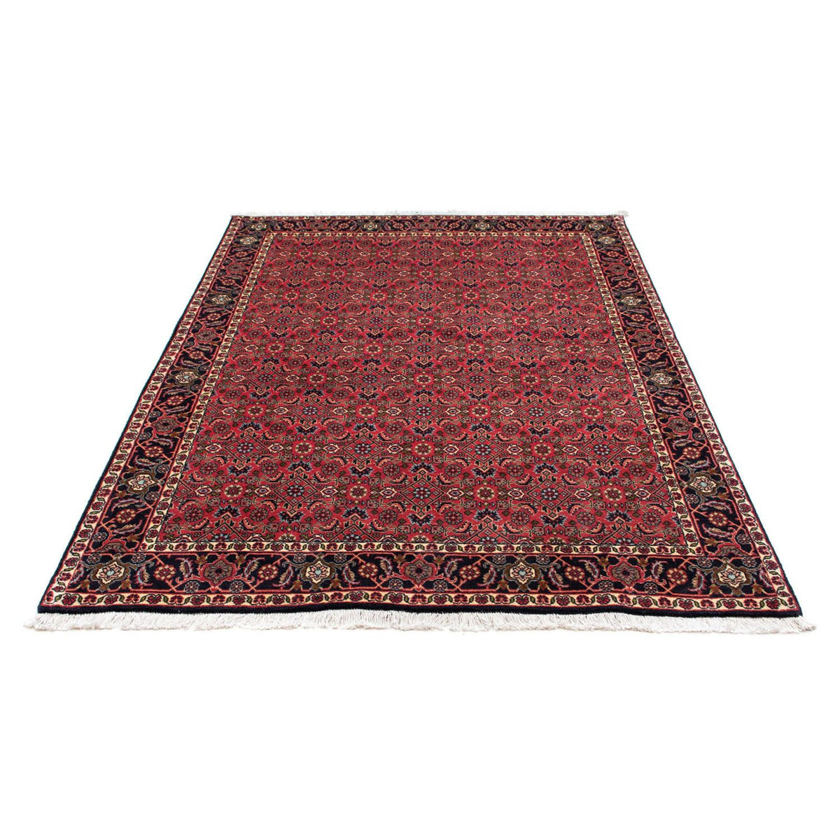 Alfombra persa - Bidjar - 206 x 140 cm - rojo