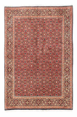 Alfombra persa - Bidjar - 205 x 141 cm - rojo oscuro