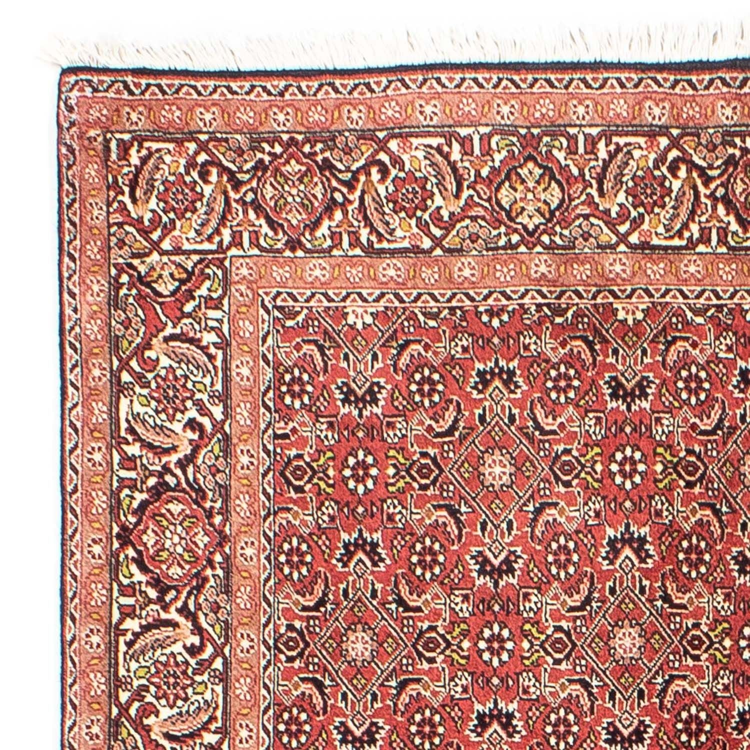 Alfombra persa - Bidjar - 205 x 141 cm - rojo oscuro