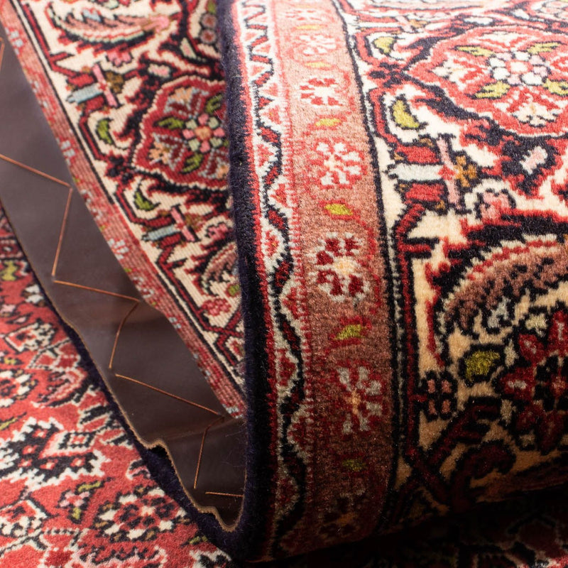 Alfombra persa - Bidjar - 205 x 141 cm - rojo oscuro