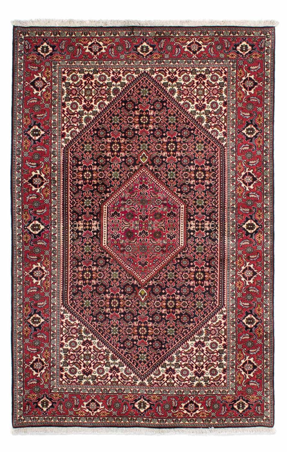 Alfombra persa - Bidjar - 216 x 138 cm - rojo