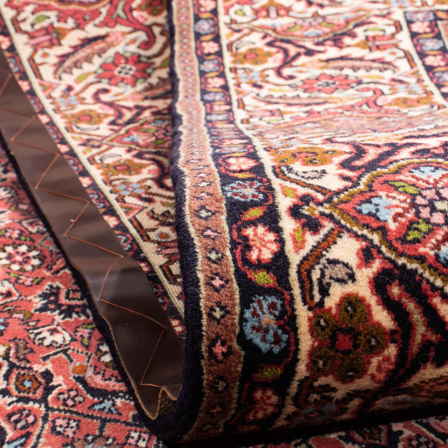 Alfombra persa - Bidjar - 300 x 200 cm - rojo oscuro