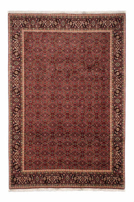 Alfombra persa - Bidjar - 302 x 203 cm - rojo oscuro