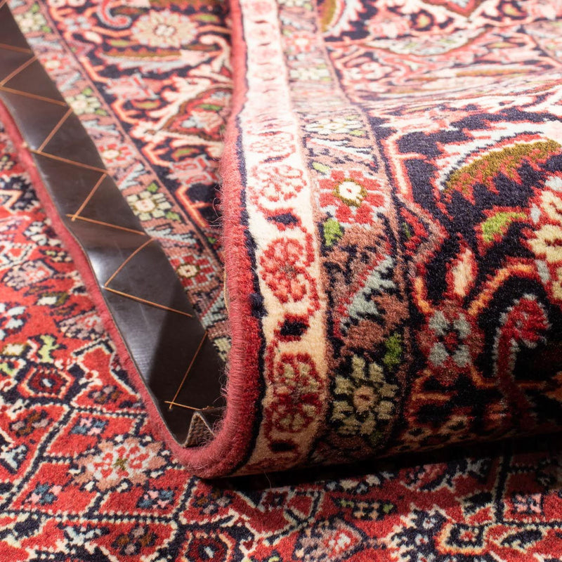 Alfombra persa - Bidjar - 302 x 203 cm - rojo oscuro