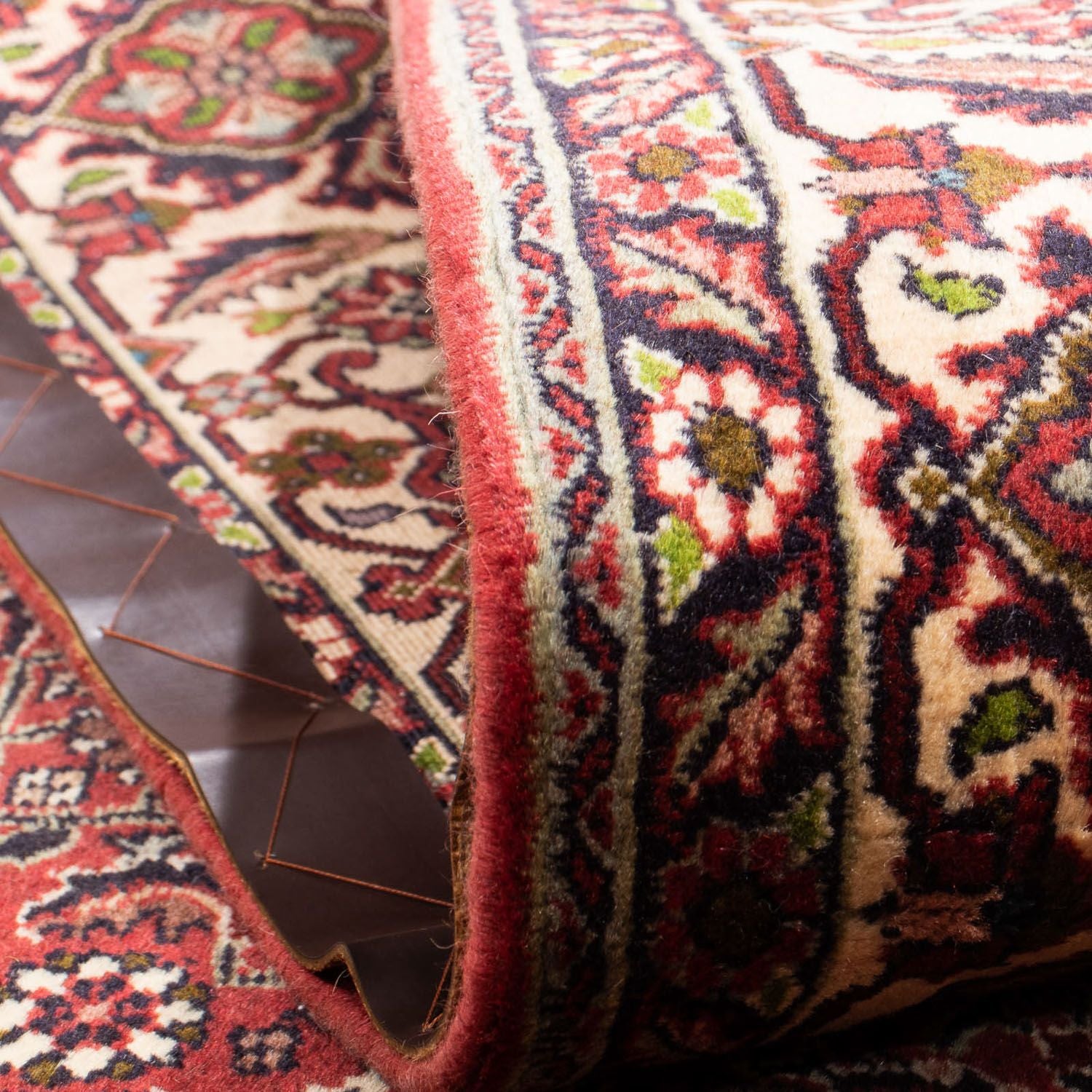 Alfombra persa - Bidjar - 295 x 204 cm - marrón