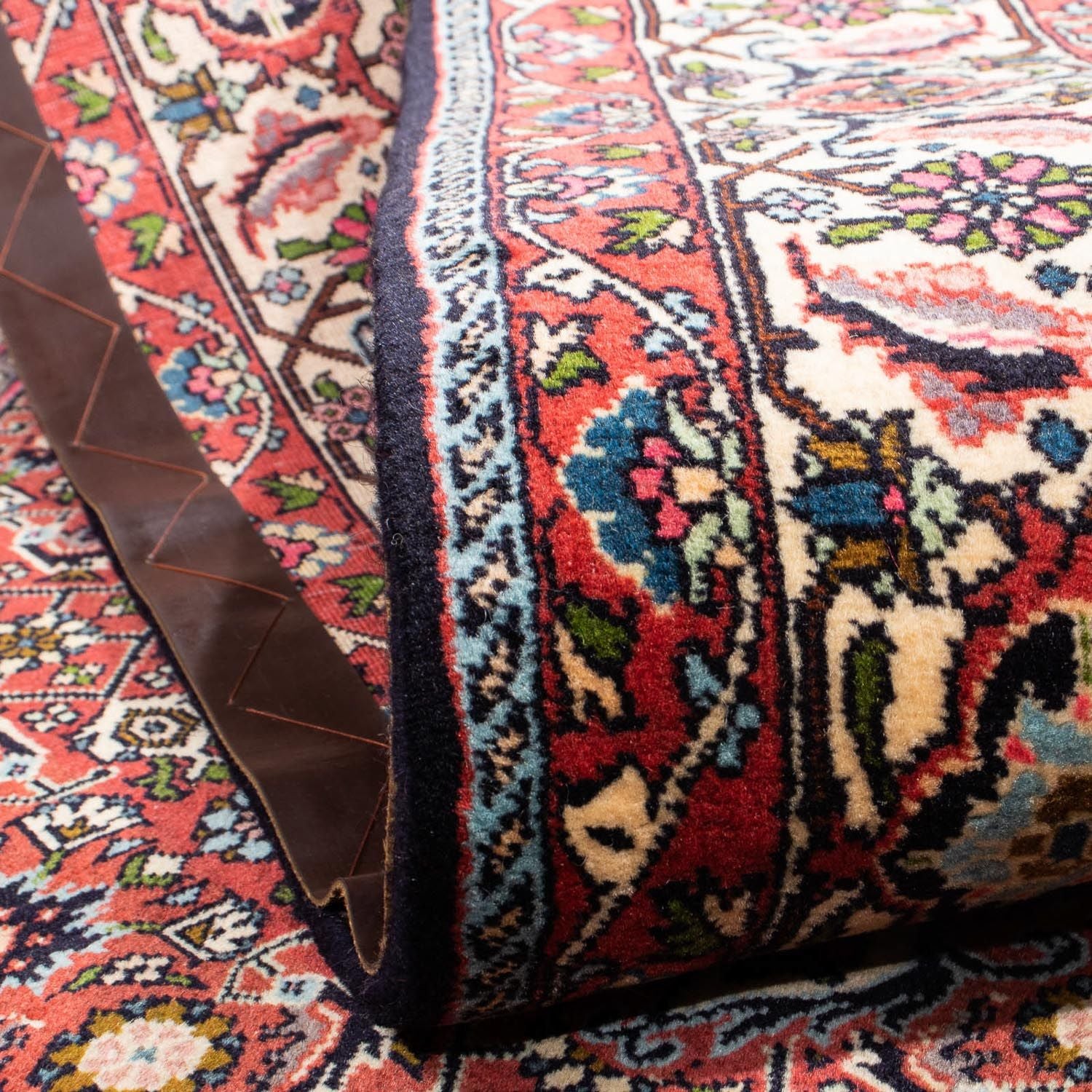 Alfombra persa - Bidjar - 291 x 196 cm - rojo claro