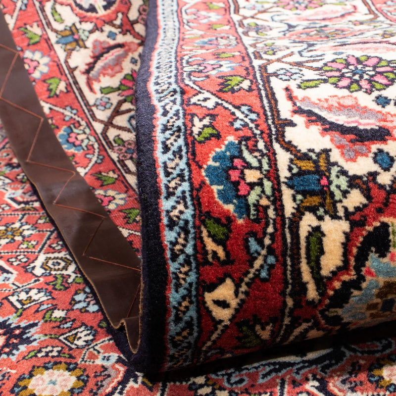 Alfombra persa - Bidjar - 291 x 196 cm - rojo claro