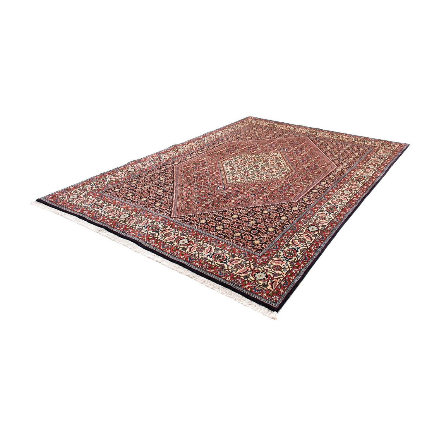 Alfombra persa - Bidjar - 291 x 196 cm - rojo claro