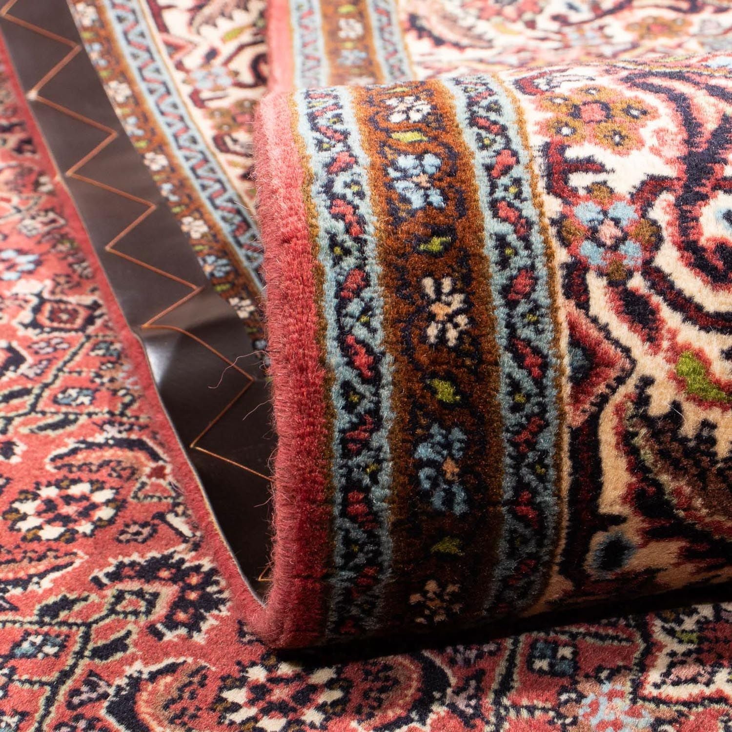 Alfombra persa - Bidjar - 298 x 206 cm - marrón