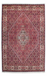 Alfombra persa - Bidjar - 230 x 141 cm - rojo