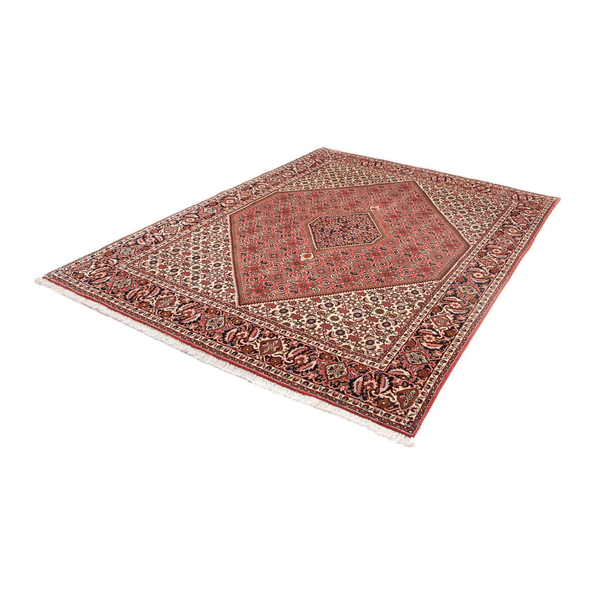 Alfombra persa - Bidjar - 237 x 176 cm - rojo claro