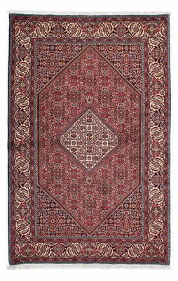 Alfombra persa - Bidjar - 224 x 140 cm - rojo