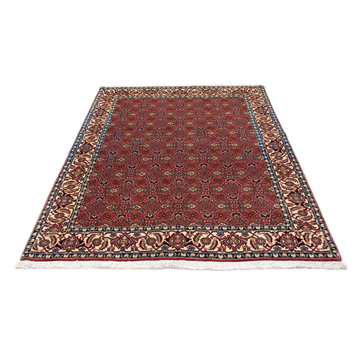 Alfombra persa - Bidjar - 193 x 137 cm - rojo