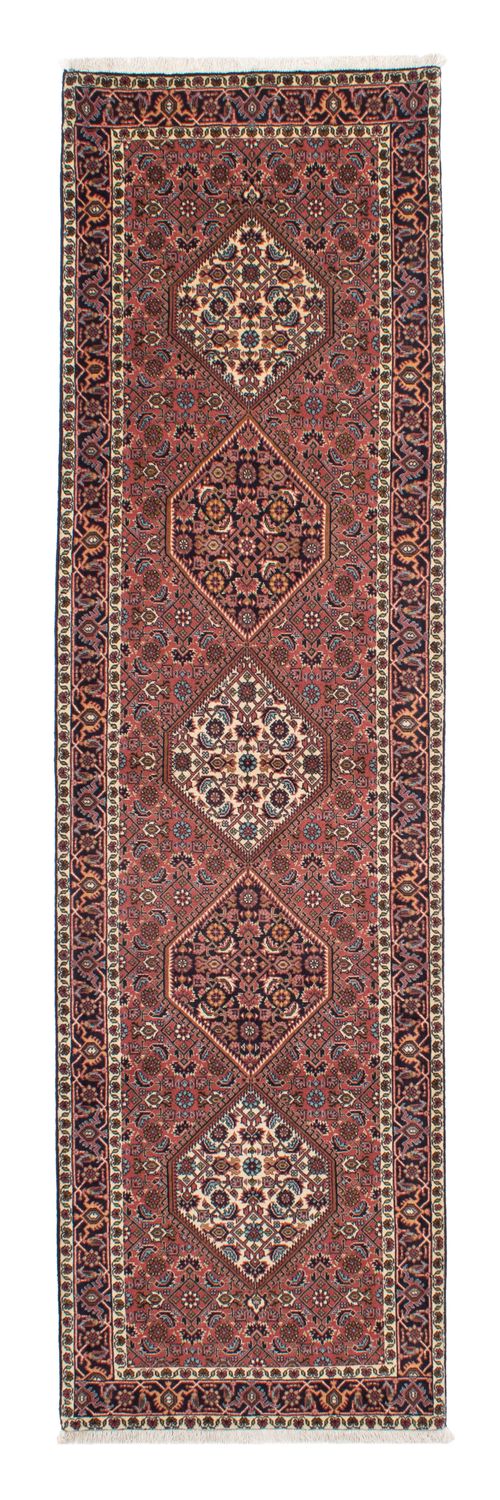 Alfombra de pasillo Alfombra persa - Bidjar - 297 x 84 cm - rojo claro