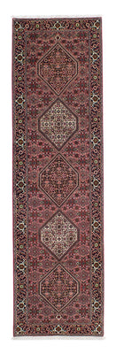 Alfombra de pasillo Alfombra persa - Bidjar - 298 x 82 cm - rojo claro