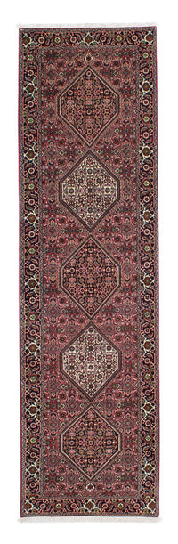 Alfombra de pasillo Alfombra persa - Bidjar - 298 x 82 cm - rojo claro