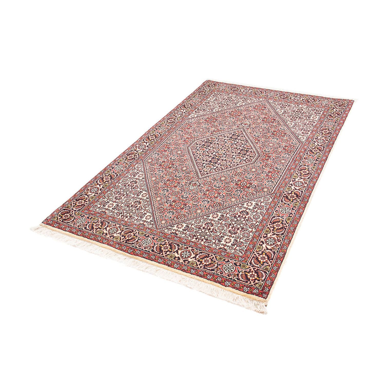 Alfombra persa - Bidjar - 176 x 110 cm - rojo claro