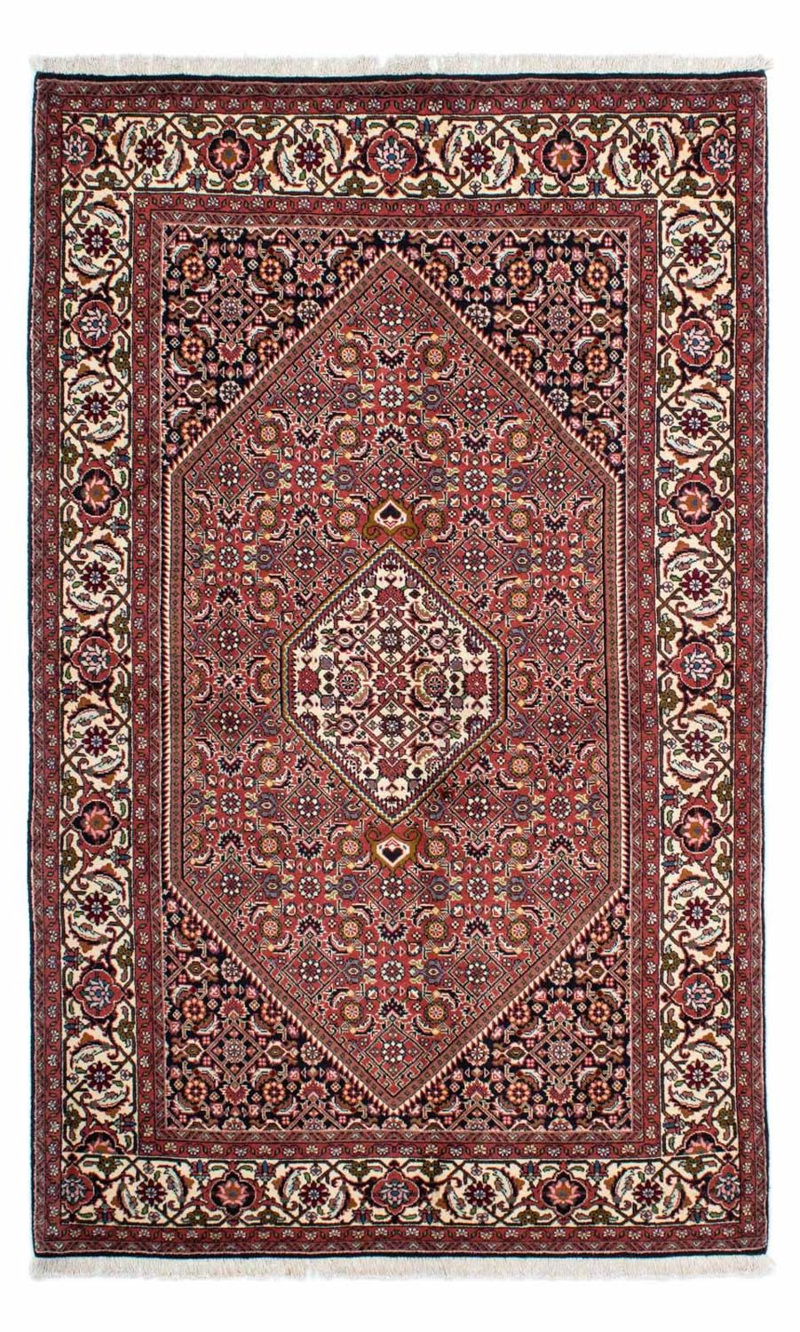 Alfombra persa - Bidjar - 220 x 136 cm - rojo