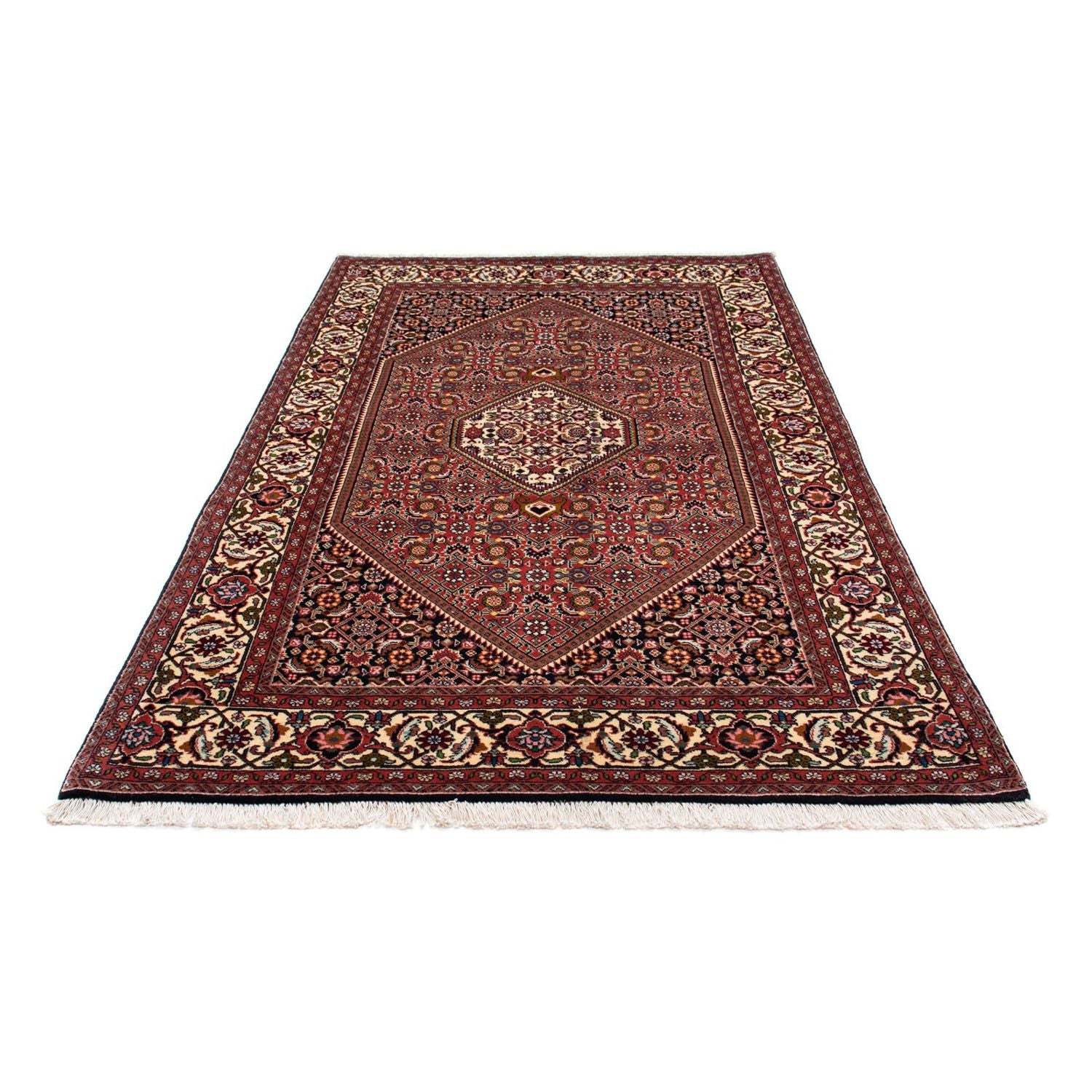 Alfombra persa - Bidjar - 220 x 136 cm - rojo