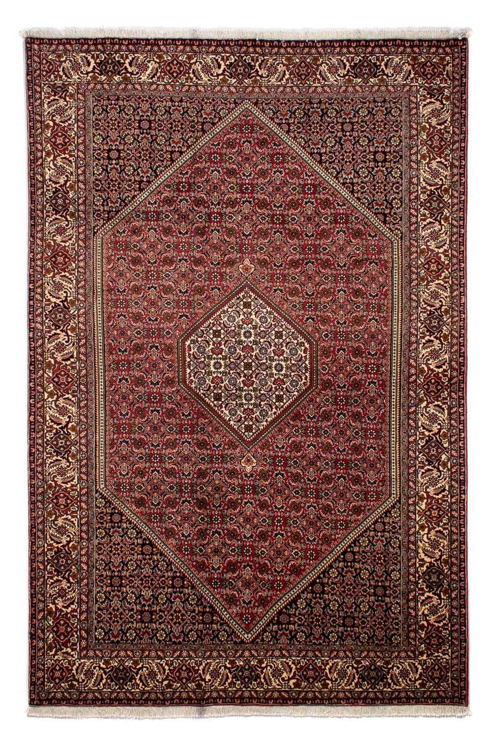 Alfombra persa - Bidjar - 302 x 198 cm - rojo claro
