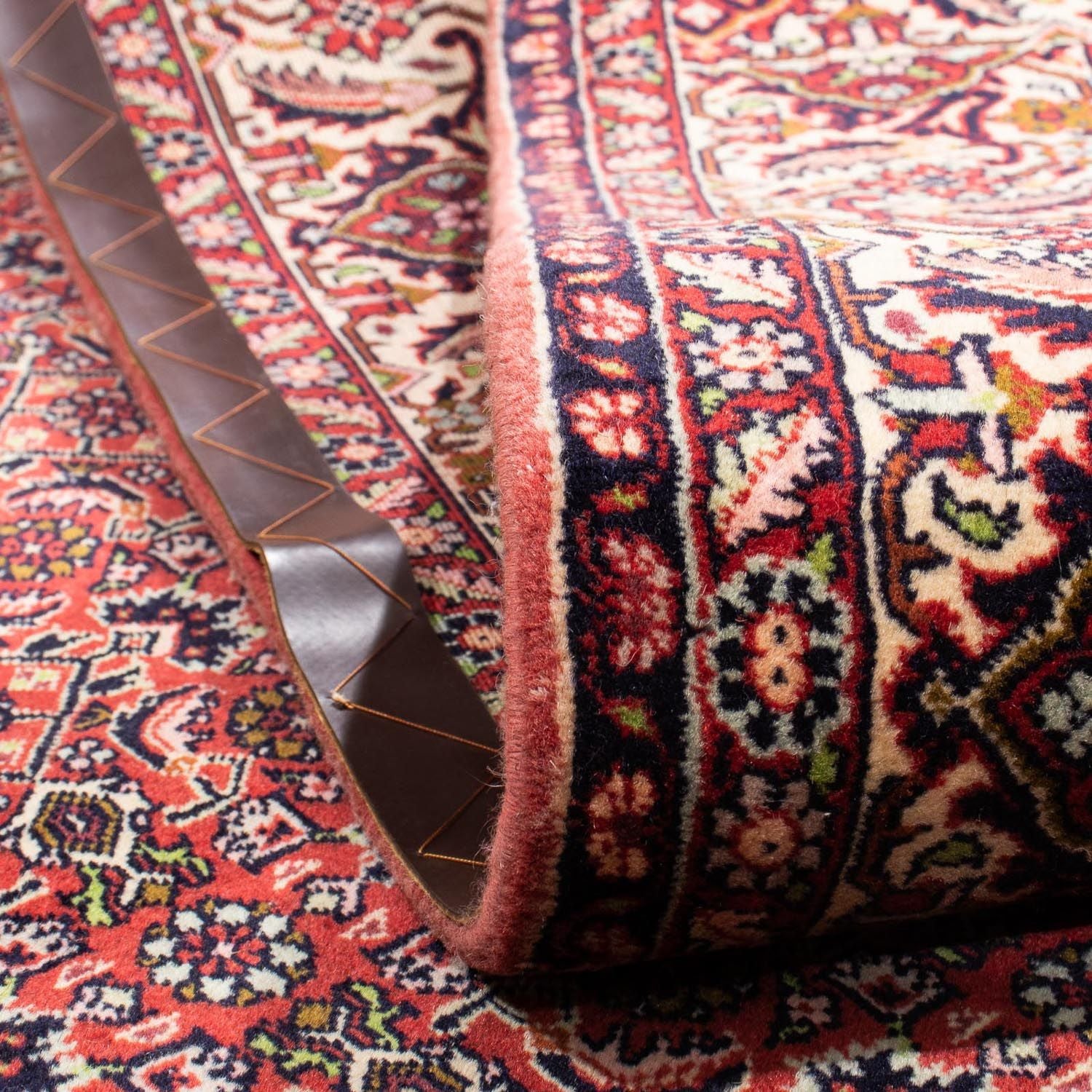 Alfombra persa - Bidjar - 302 x 198 cm - rojo claro