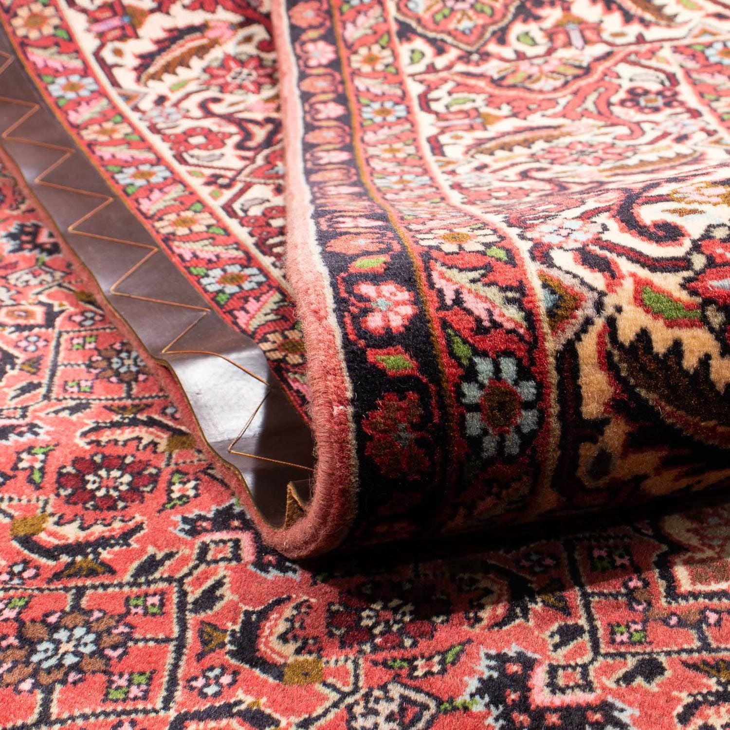 Alfombra persa - Bidjar - 308 x 200 cm - rojo claro