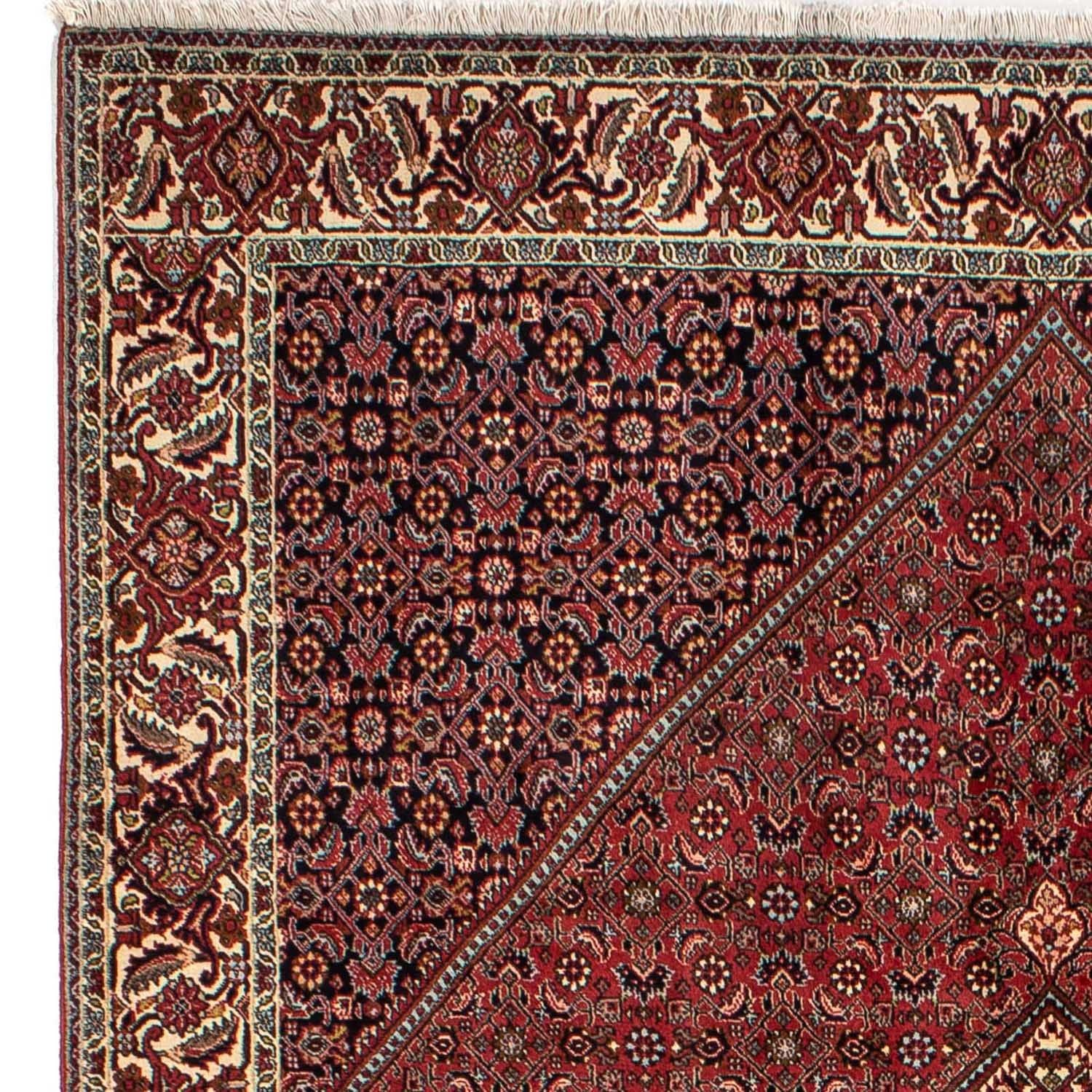 Alfombra persa - Bidjar - 282 x 204 cm - rojo oscuro