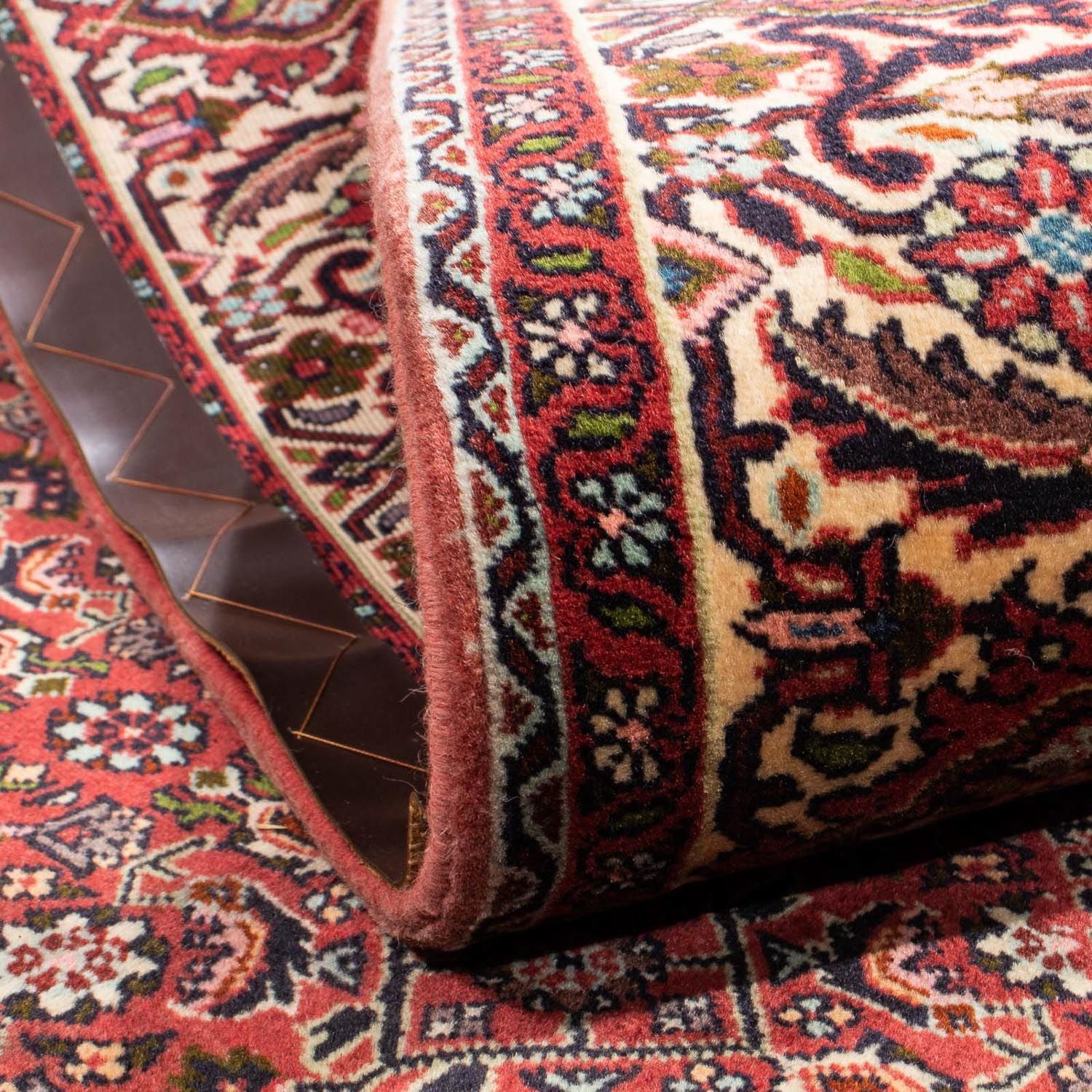 Alfombra persa - Bidjar - 292 x 196 cm - marrón